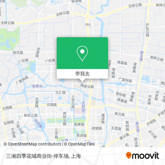 三湘四季花城商业街-停车场地图