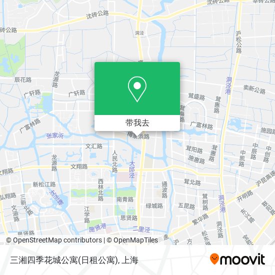 三湘四季花城公寓(日租公寓)地图