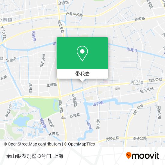 佘山银湖别墅-3号门地图