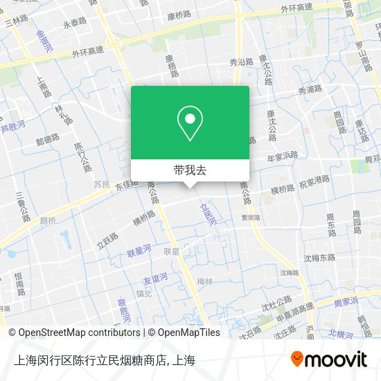 上海闵行区陈行立民烟糖商店地图