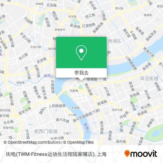 街电(TWM-Fitness运动生活馆陆家嘴店)地图