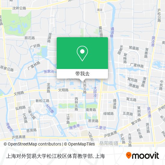 上海对外贸易大学松江校区体育教学部地图
