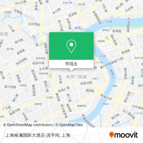 上海格澜国际大酒店-洗手间地图