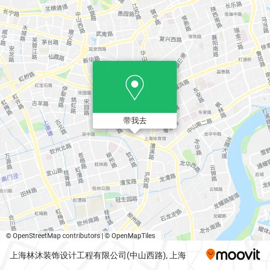 上海林沐装饰设计工程有限公司(中山西路)地图
