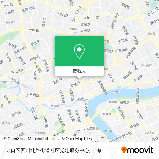 虹口区四川北路街道社区党建服务中心地图