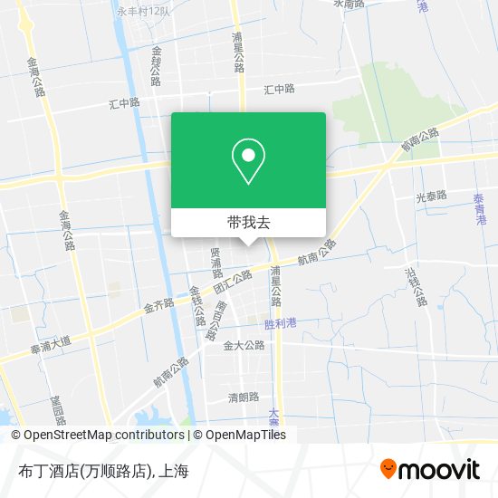 布丁酒店(万顺路店)地图