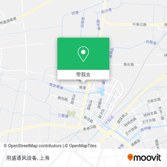 用盛通风设备地图