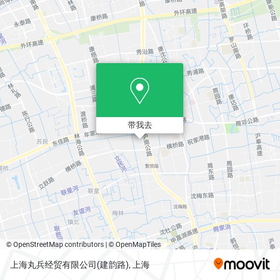 上海丸兵经贸有限公司(建韵路)地图