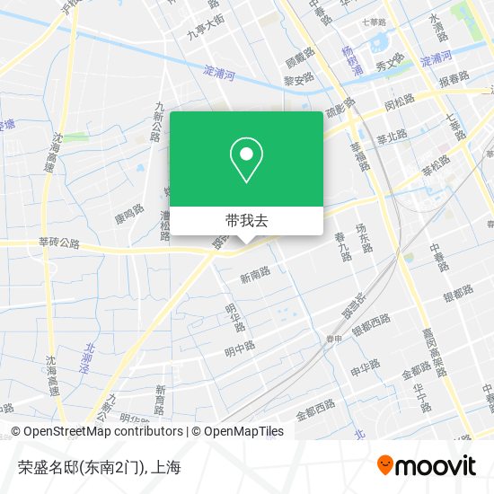 荣盛名邸(东南2门)地图