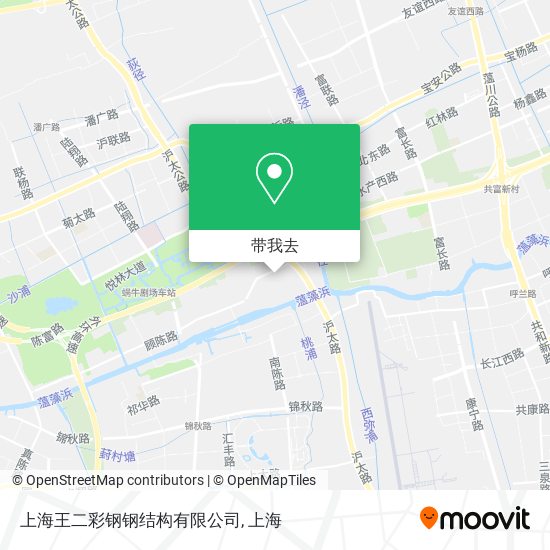 上海王二彩钢钢结构有限公司地图