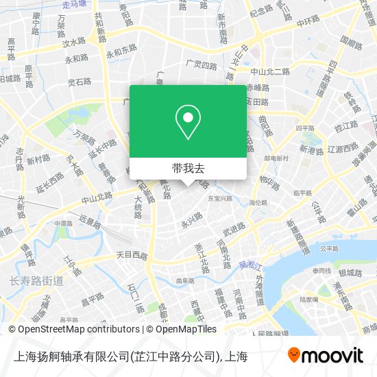 上海扬舸轴承有限公司(芷江中路分公司)地图