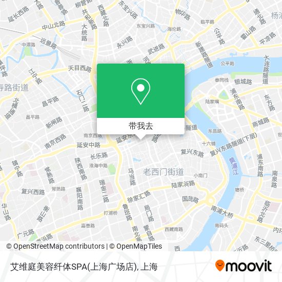 艾维庭美容纤体SPA(上海广场店)地图