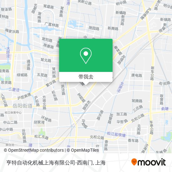 亨特自动化机械上海有限公司-西南门地图