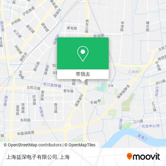 上海益深电子有限公司地图