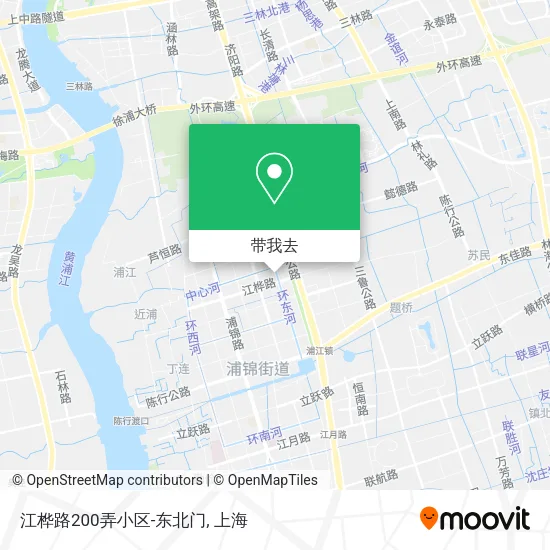江桦路200弄小区-东北门地图