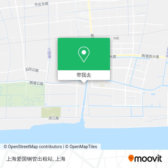 上海爱国钢管出租站地图