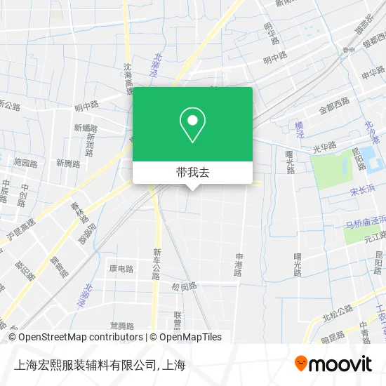 上海宏熙服装辅料有限公司地图