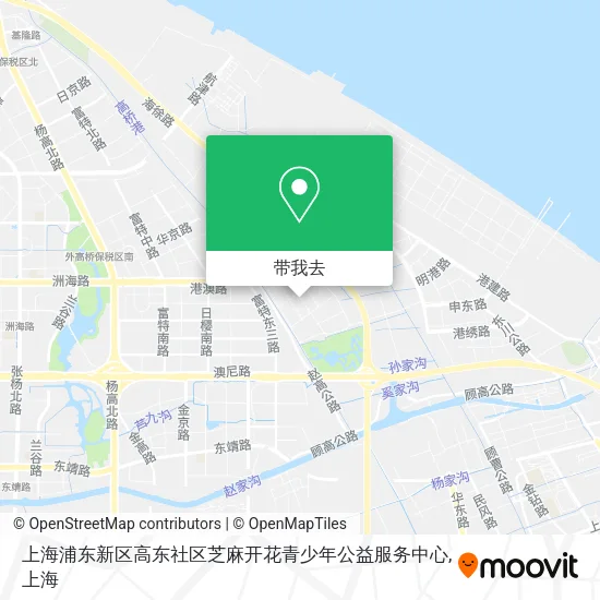 上海浦东新区高东社区芝麻开花青少年公益服务中心地图