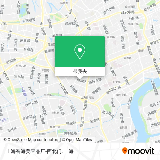 上海香海美容品厂-西北门地图