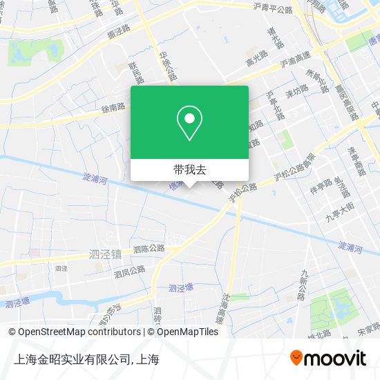 上海金昭实业有限公司地图