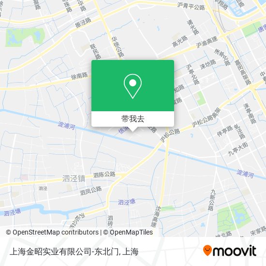 上海金昭实业有限公司-东北门地图