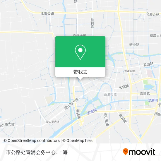 市公路处青浦会务中心地图
