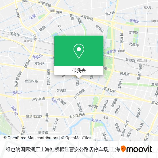 维也纳国际酒店上海虹桥枢纽曹安公路店停车场地图