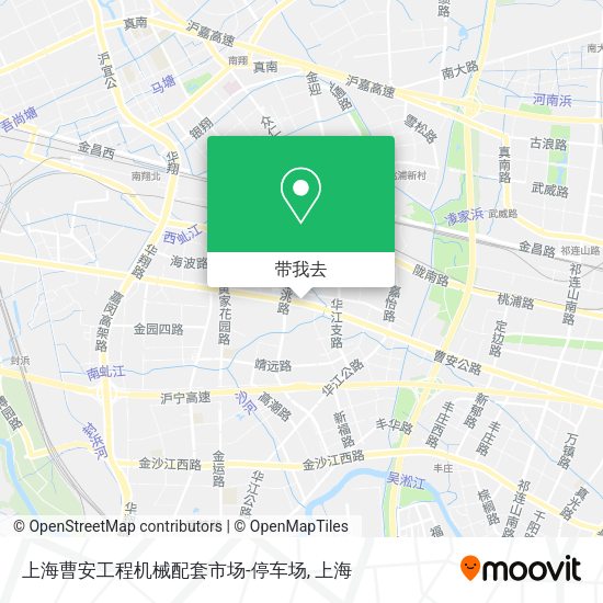 上海曹安工程机械配套市场-停车场地图