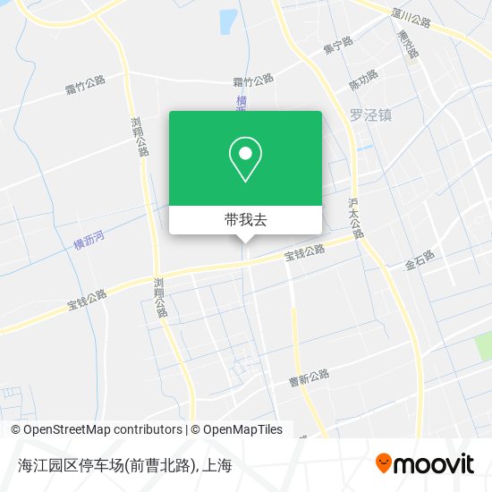 海江园区停车场(前曹北路)地图