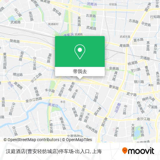 汉庭酒店(曹安轻纺城店)停车场-出入口地图