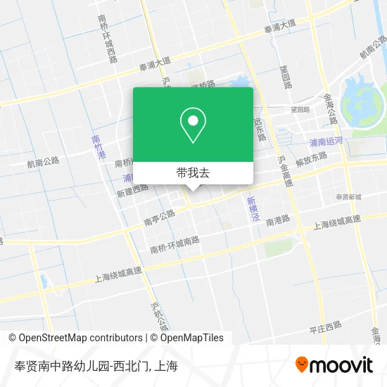 奉贤南中路幼儿园-西北门地图