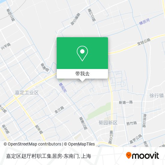 嘉定区赵厅村职工集居房-东南门地图