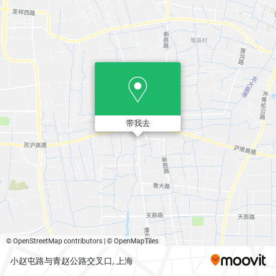小赵屯路与青赵公路交叉口地图