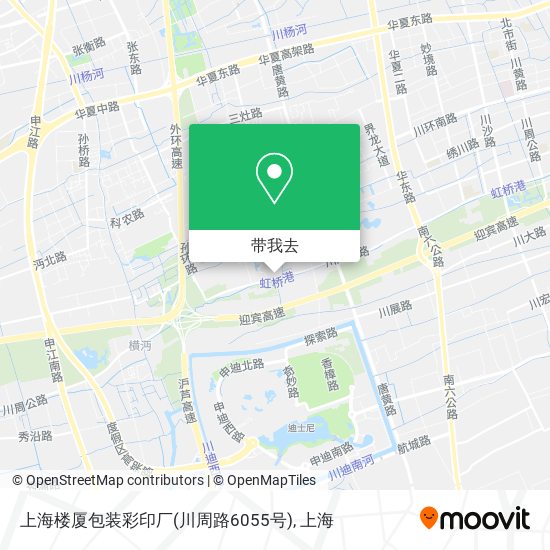 上海楼厦包装彩印厂(川周路6055号)地图
