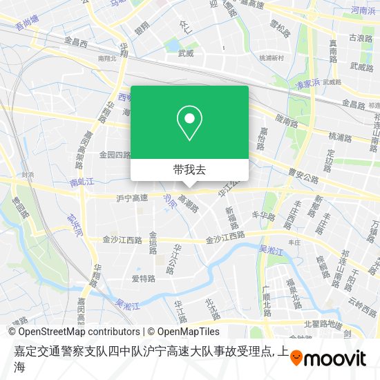 嘉定交通警察支队四中队沪宁高速大队事故受理点地图