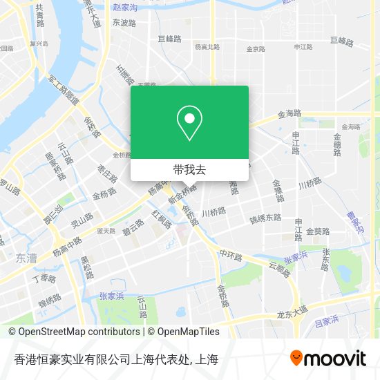 香港恒豪实业有限公司上海代表处地图