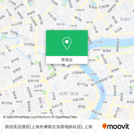 易佰良品酒店(上海外滩南京东路地铁站店)地图