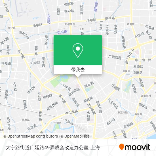 大宁路街道广延路49弄成套改造办公室地图