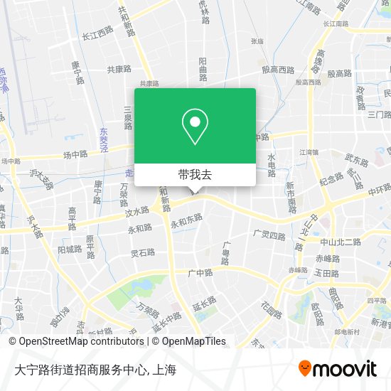 大宁路街道招商服务中心地图