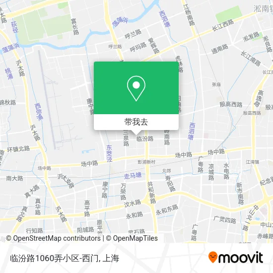 临汾路1060弄小区-西门地图