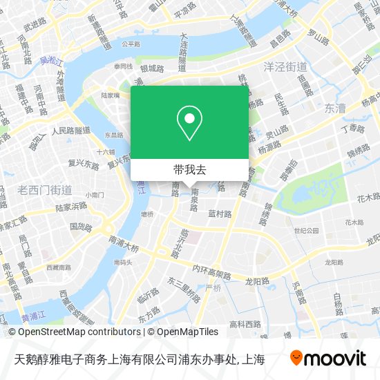 天鹅醇雅电子商务上海有限公司浦东办事处地图