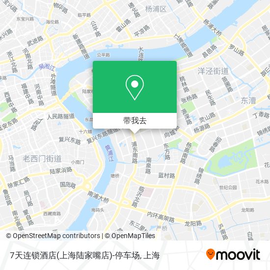 7天连锁酒店(上海陆家嘴店)-停车场地图