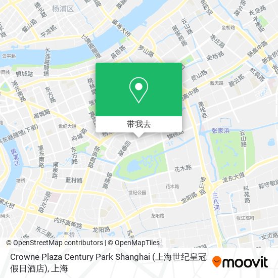 Crowne Plaza Century Park Shanghai (上海世纪皇冠假日酒店)地图