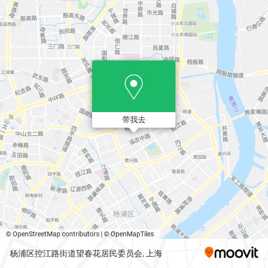 杨浦区控江路街道望春花居民委员会地图