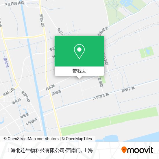 上海北连生物科技有限公司-西南门地图