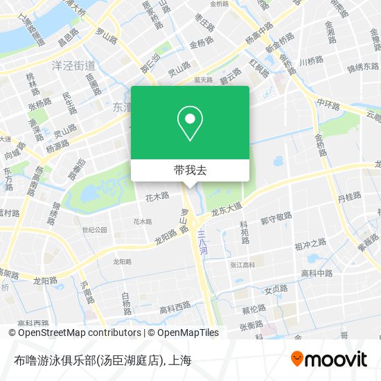 布噜游泳俱乐部(汤臣湖庭店)地图