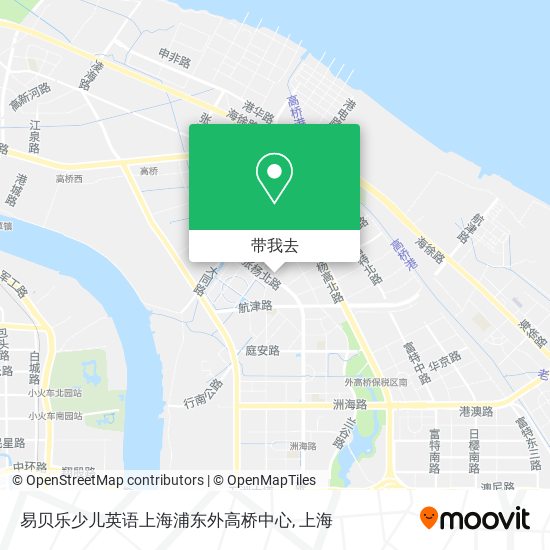 易贝乐少儿英语上海浦东外高桥中心地图