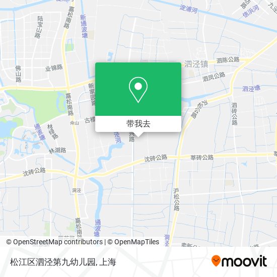 松江区泗泾第九幼儿园地图