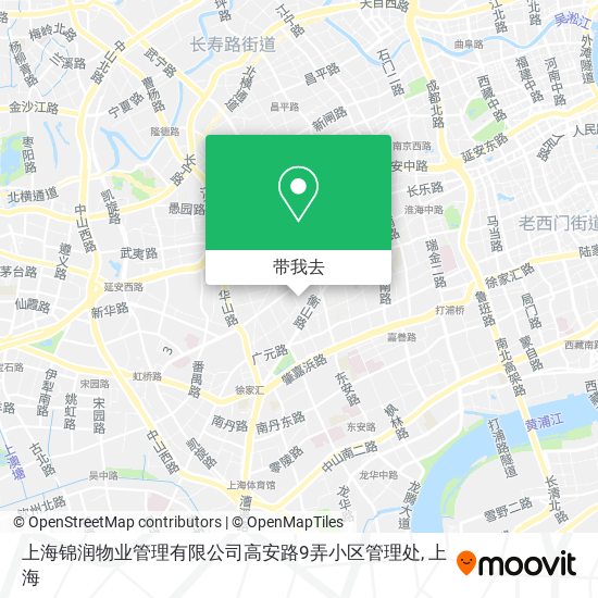 上海锦润物业管理有限公司高安路9弄小区管理处地图