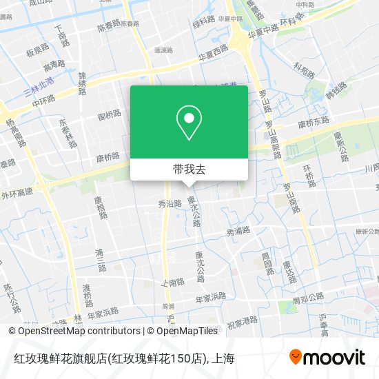 红玫瑰鲜花旗舰店(红玫瑰鲜花150店)地图